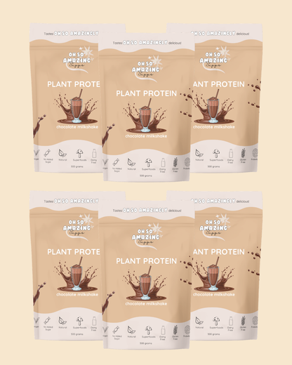 Bulk Buy - 6 bags of Chocolate Milkshake Plant Protein